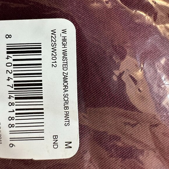 FIGGS, Zamora High Waisted Scrubs, Maroon Color, New, Size M - Picture 3 of 4